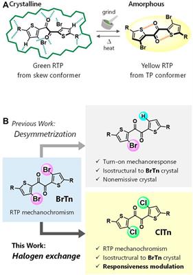 Modulating Room-Temperature Phosphorescence-To-Phosphorescence Mechanochromism by Halogen Exchange